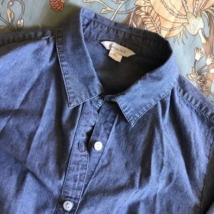 Garnet Hill Essential Button-down Chambray Shirt